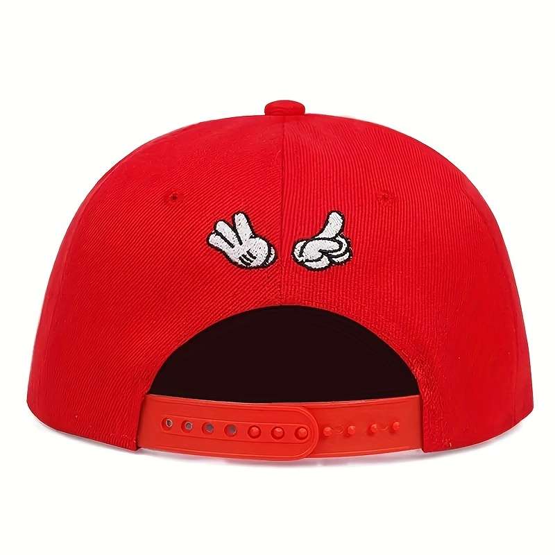 1pc Anime Embroidery Unisex Baseball Cap Hip Hop Trendy Snapback Hats Lightweight Adjustable Sun Ha