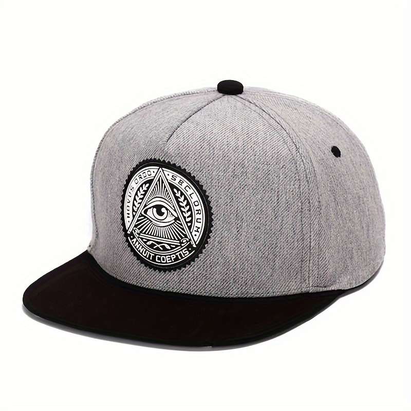 1pc God's Eye Pattern Embroidered Men's Sunshade And Windproof Baseball Cap