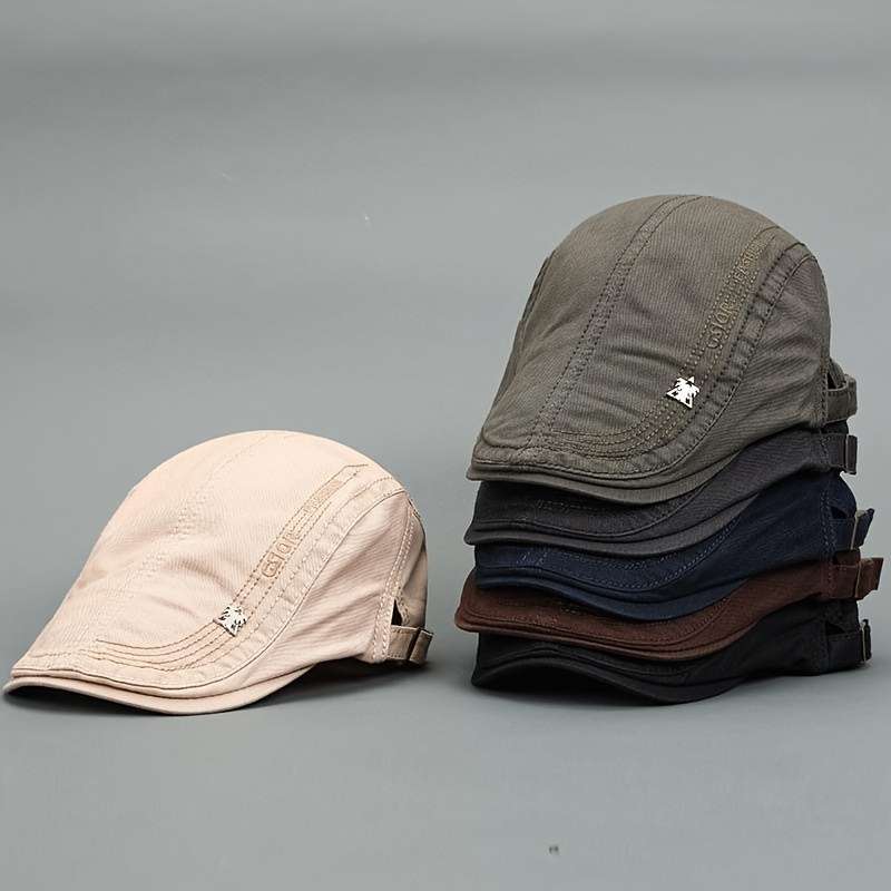 1pc Men's Cabbie Hat Newsboy Cap For Spring And Autumn Ideal Choice For Gifts