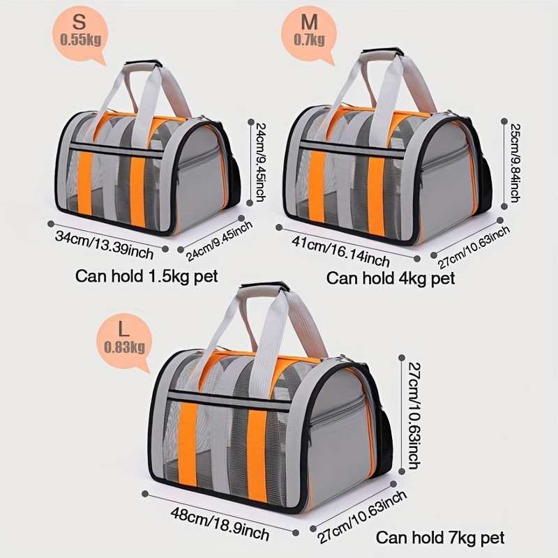 1pc Bluesize Large Pet Bag