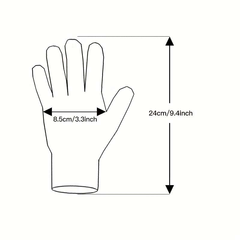 1 Pair Khaki Warm Gloves