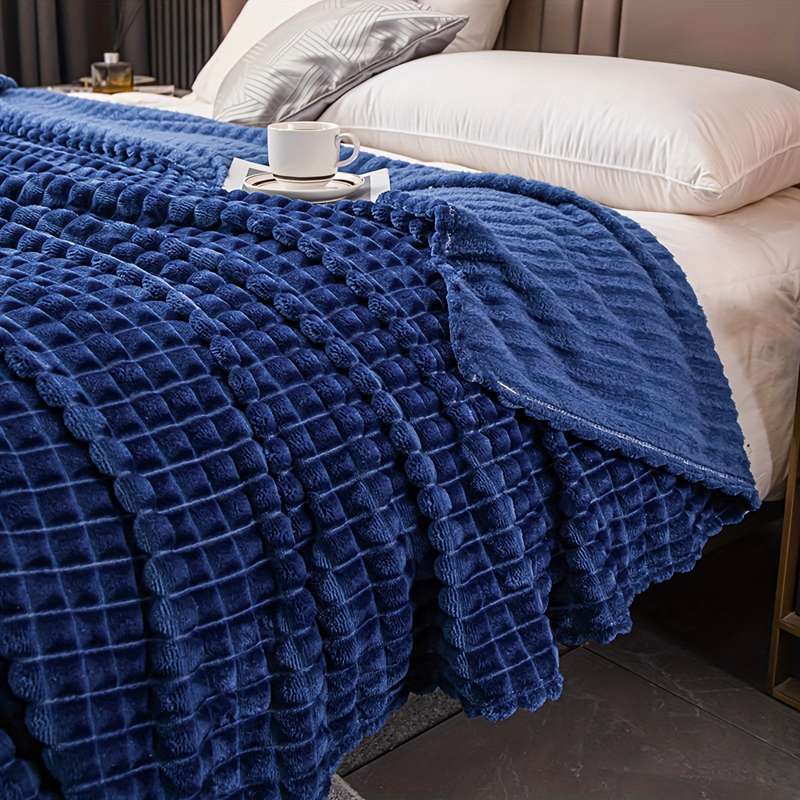 1ps Blanket Color Dark Gray size King 200x230