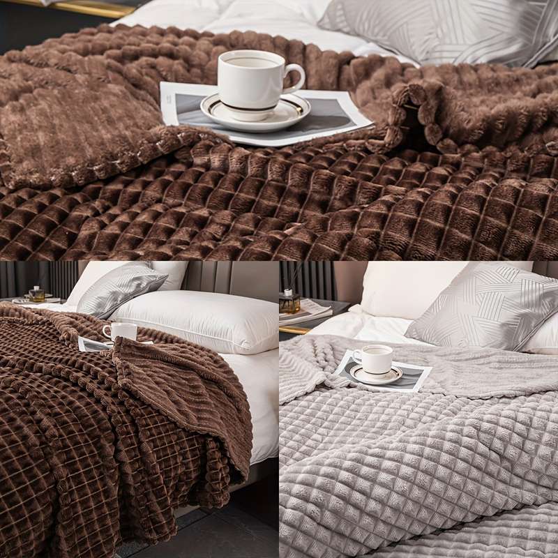 1ps Blanket Color Dark Gray size King 200x230