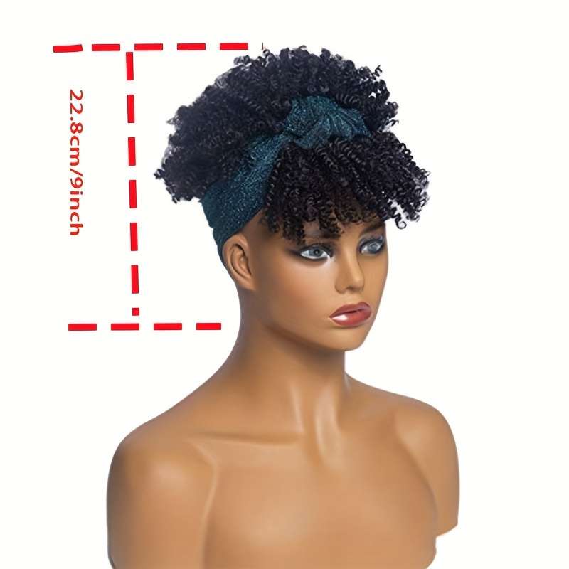1Pc Black And Yellow Gradient Color 15.24cm Fashion Design Wig