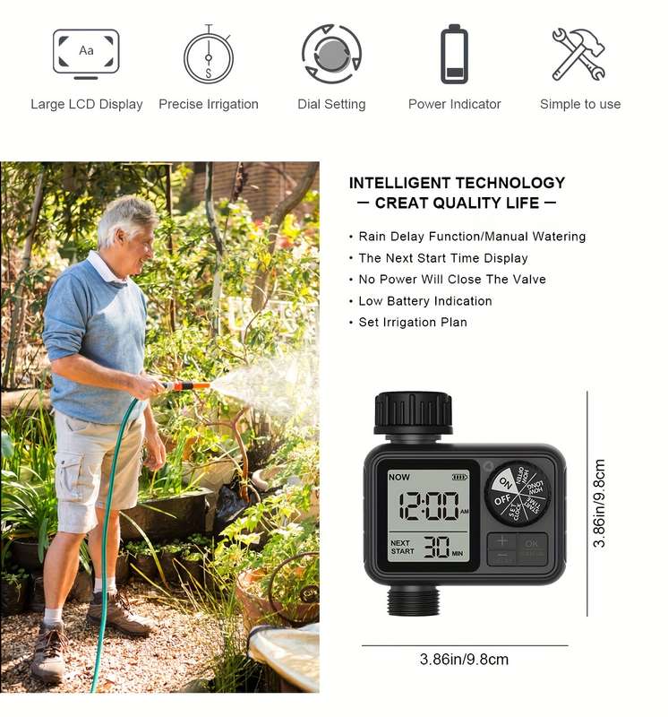 1Pc Programmable Hose Watering Timer