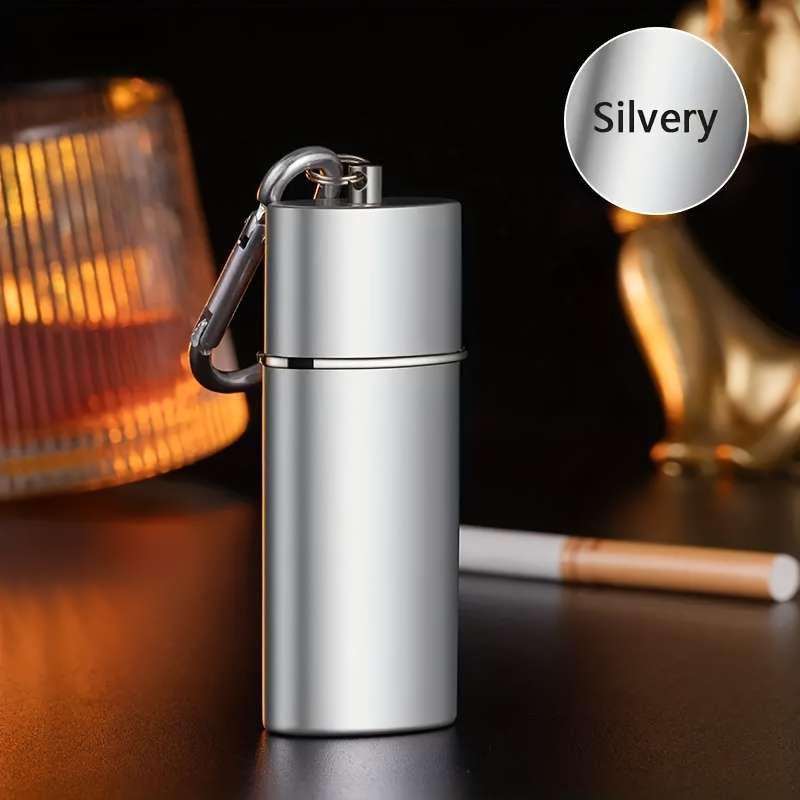 1pc Portable Men's And Women's Ashtray Pendant Key Chain Pocket Ashtray Outdoor Travel Portable Ash