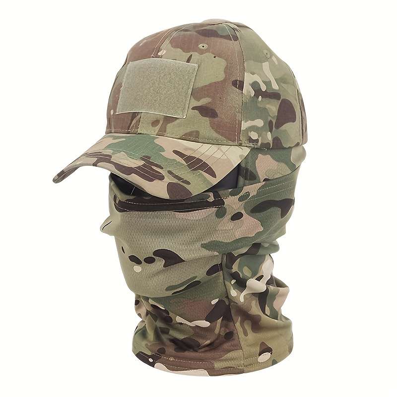 1pc Camouflage Tactical Baseball Cap and Beret Set for Military Fans Outdoor Sports Hiking Mountai