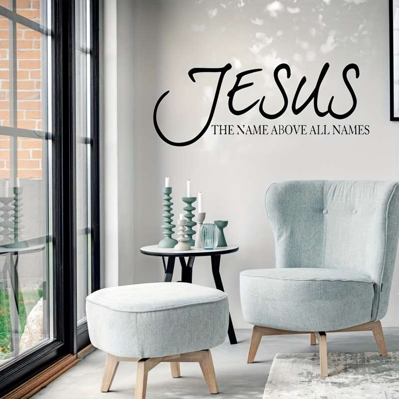 1pc Black Jesus Christian Themed Stickers