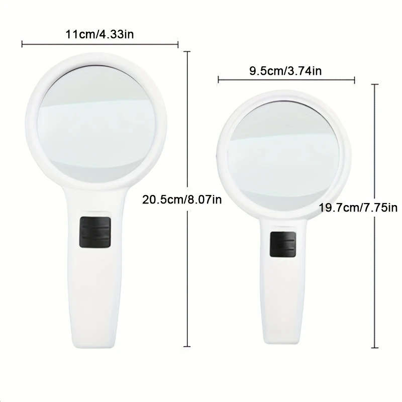 1pc 30X 9.5cm 3 LED Light Magnifying Glass Lens Mini Pocket Handheld Microscope Jewelry Loupe