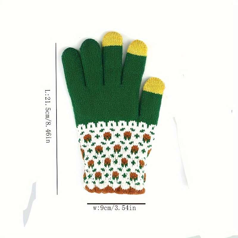 1 Pair Color 03 Warm Gloves