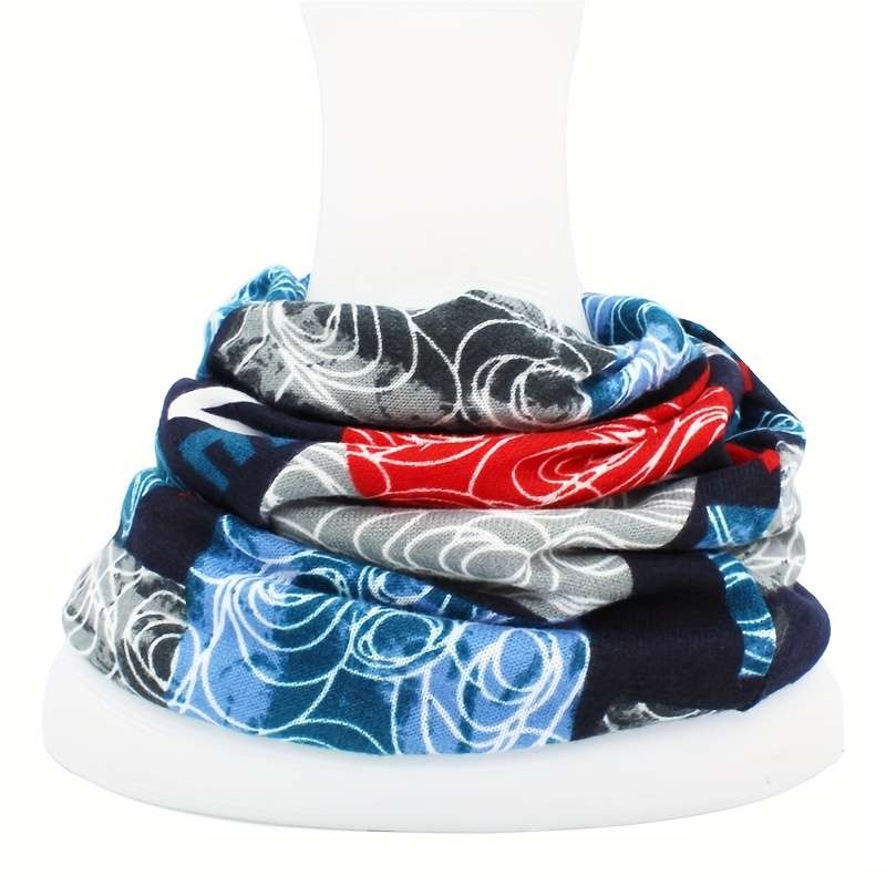 1pc Fashion Printed Hooded Hat Autumn And Winter Double-layered Hat