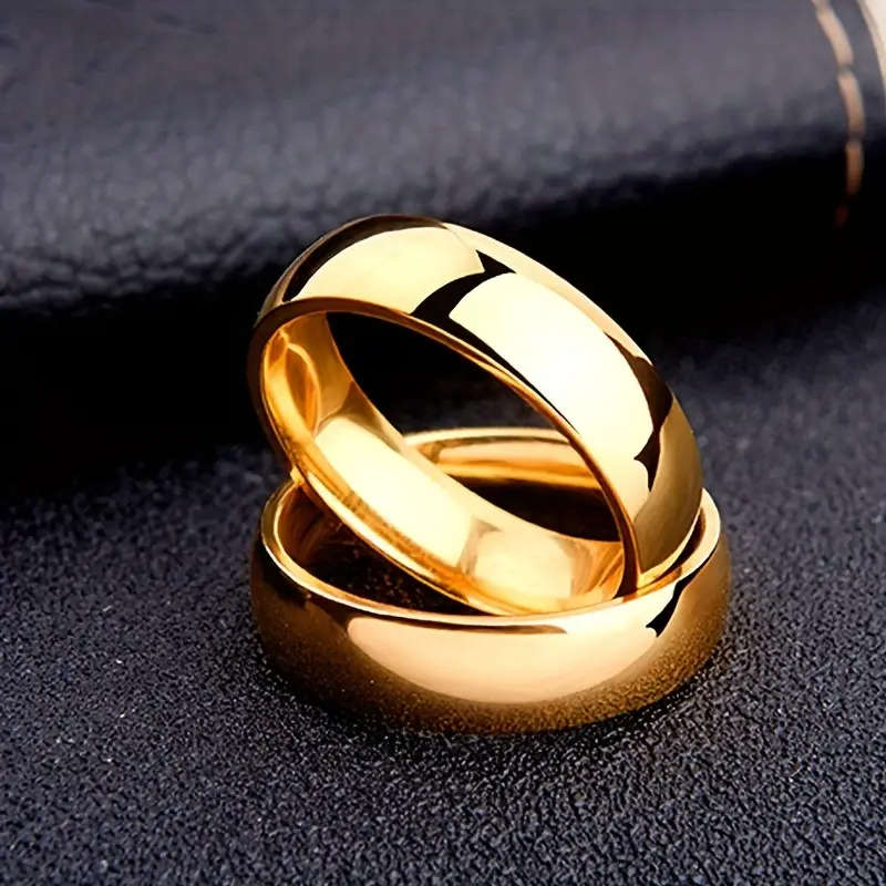 Stylish Unisex Stainless Steel Ring, 6mm Wide