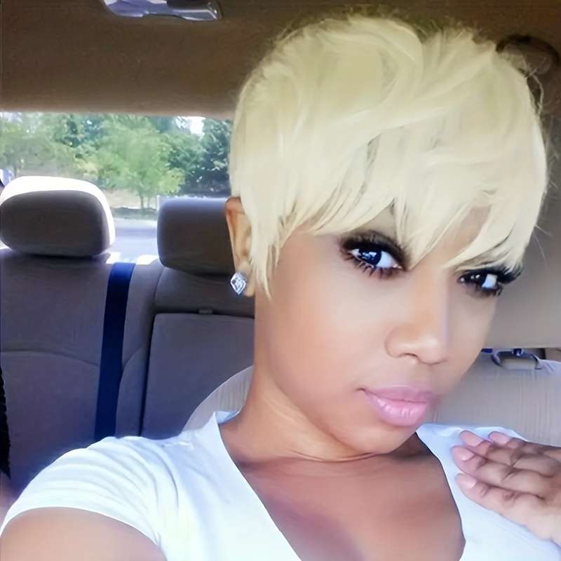 1Pc Black 15.24cm Fashion Design Wig