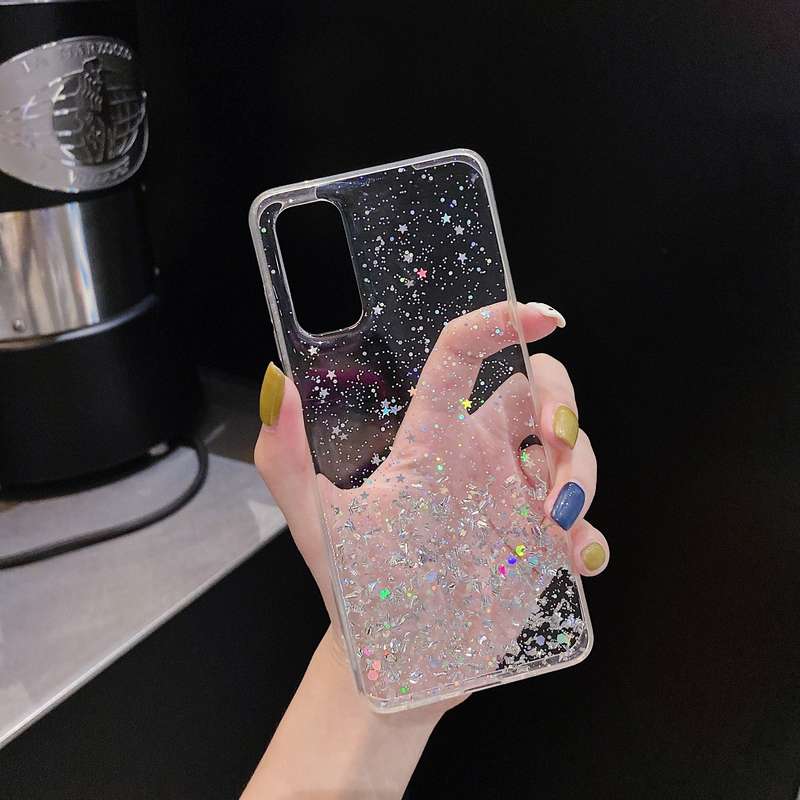 1pc Transparent Purple For Samsung Galaxy Note 10 5G Phone Cases