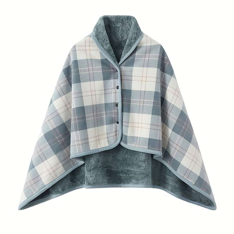 1ps Blanket Color RedAndCoffee Grids size 100x140cm