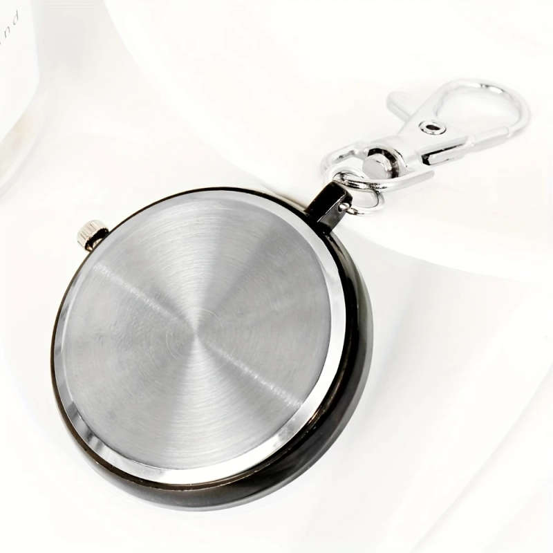 1pc Minimalist Keychain Pocket Watch Color Sent Randomly