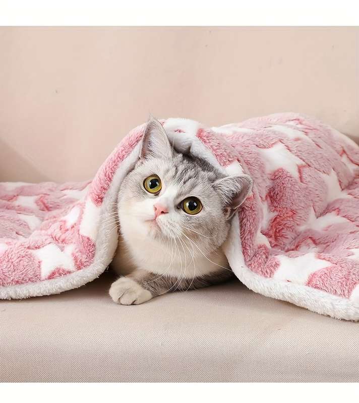 1PC Pet Mat Pink White