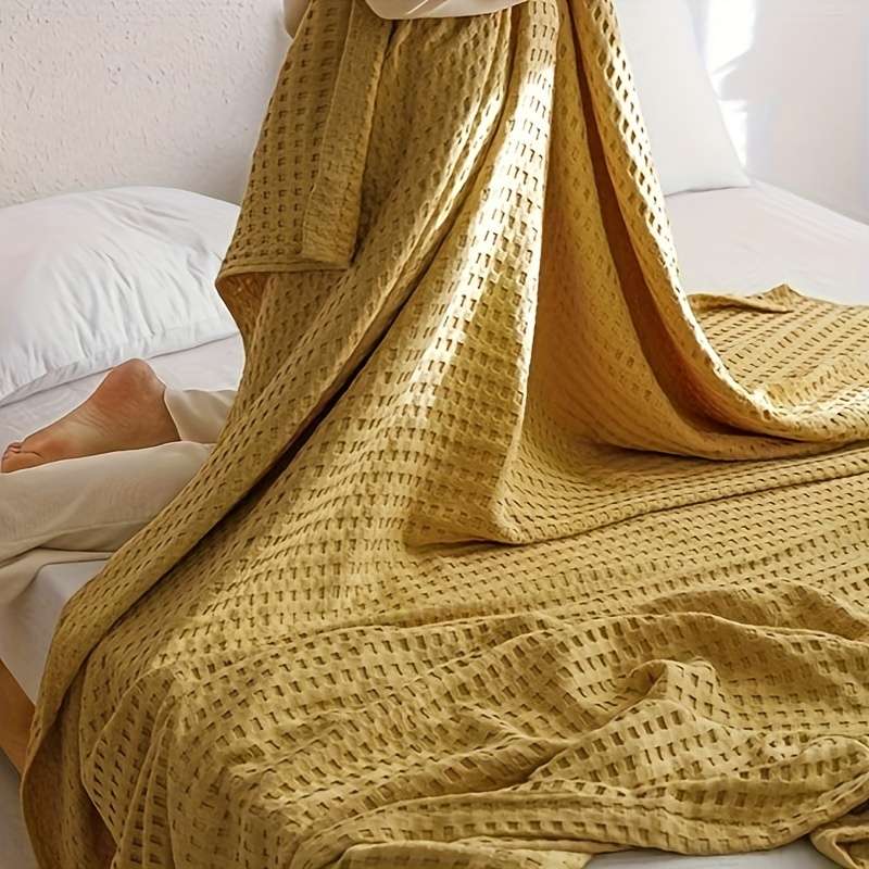 1ps Blanket Color Bean Paste Pink size 99.82x149.86cm