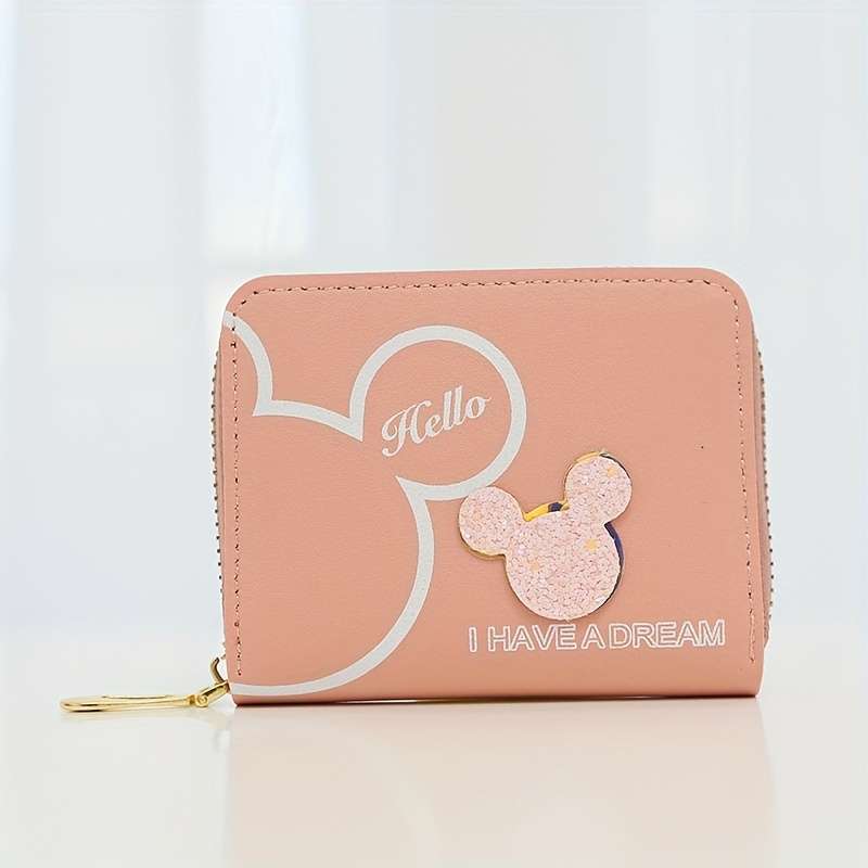 1pc A Cute Zipper Wallet for Girls a Casual Card Holder a Women'S Bag a Phone Pouch And an Ador