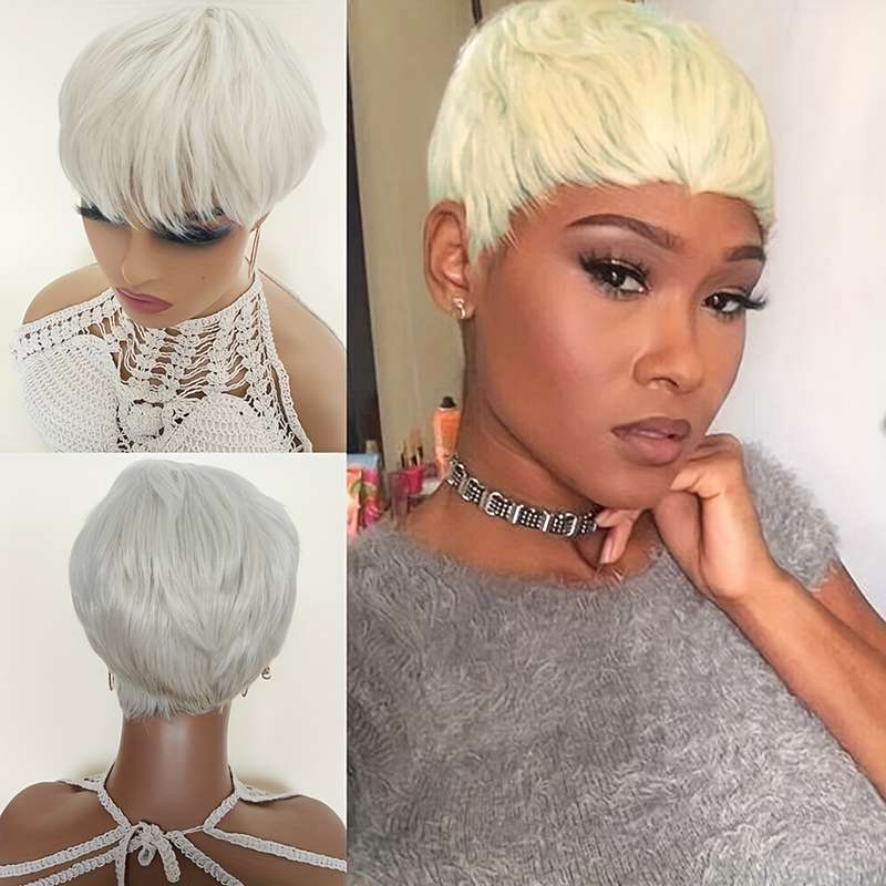 1Pc Ivory White 10.16cm Fashion Design Wig