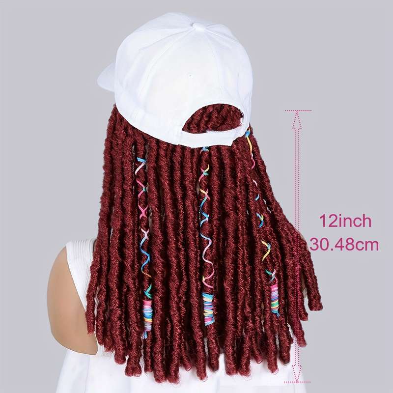 1Pc Black 30.48cm Fashion Design Wig