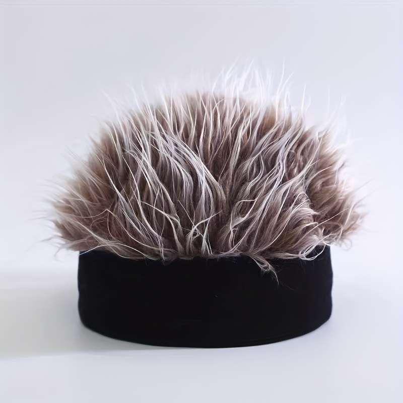 1pc Vintage-Inspired Men's Brimless Hat in Gray White Retro Street Style Performance Access