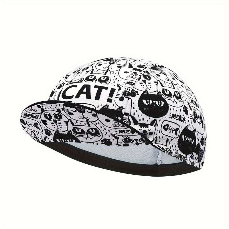1pc Lovely cartoon cat cycling cap Outdoor hiking hat bicycle cycle cap bike cap under helmet hat