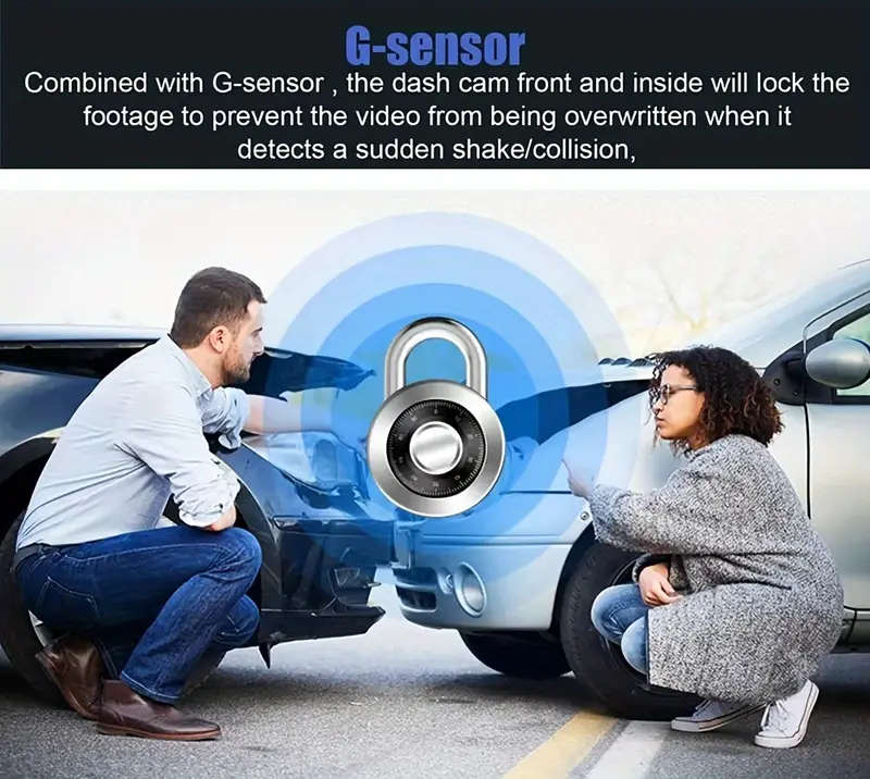 3 channel dash cam front and rear inside 1080p dash cam ir night vision loop recording car dvr camera 3 lens with 2 inch ips screen 3 cameras car dashcam car black box recording at same time wide angle dashboard camera recorder details 7