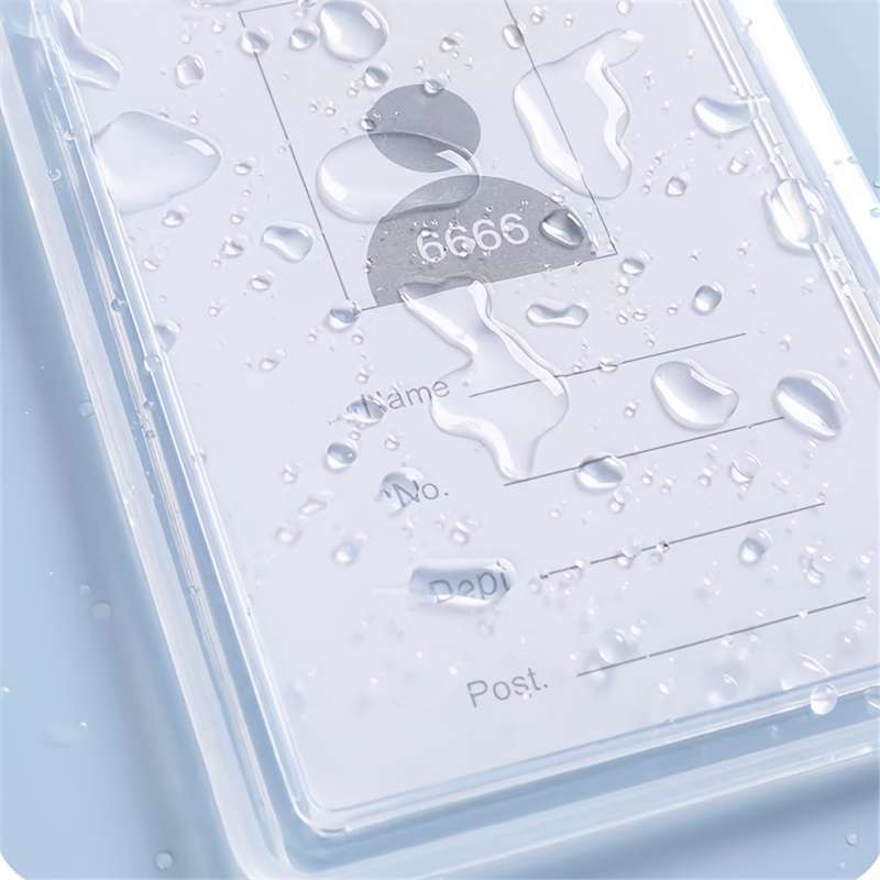 1pc Various Transparent Color Card Set Lanyard Hanging Clip Card Holder Student Teacher Certificat