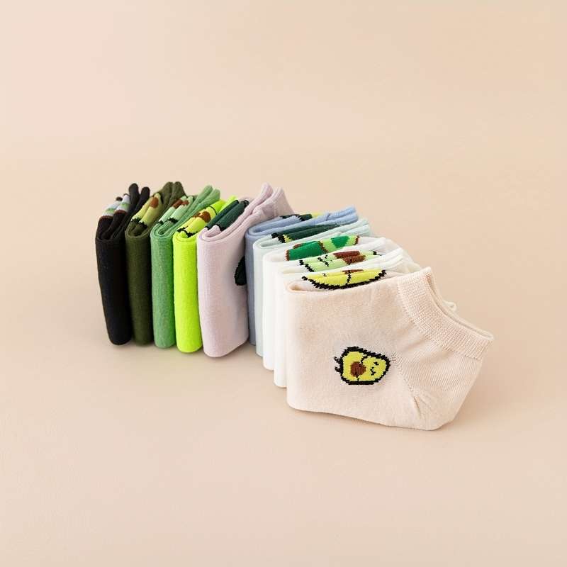 10 Pairs Of Mixed Colors One Size High Elastic Socks