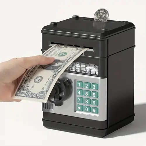 1pc Savings Pot Toys for 3 to 12 Years Youngsters Large Electronic Money Coin Bank for Girls And Boy