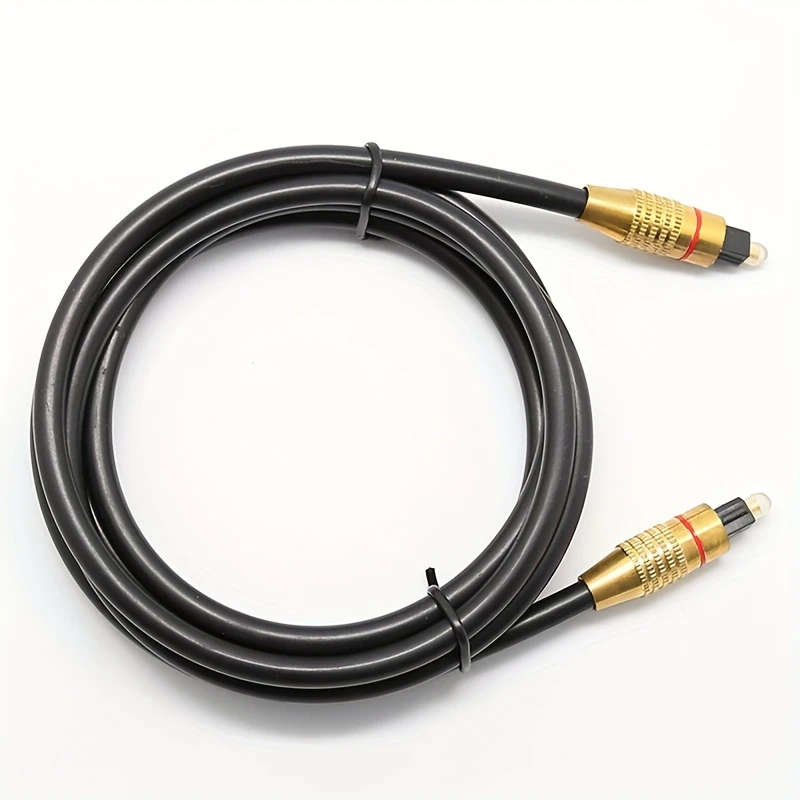 1pc 150CM OD6.0 Spdif Digital Optical Fiber Audio Cable Square Mouth Coaxial TV Amplifier Audio