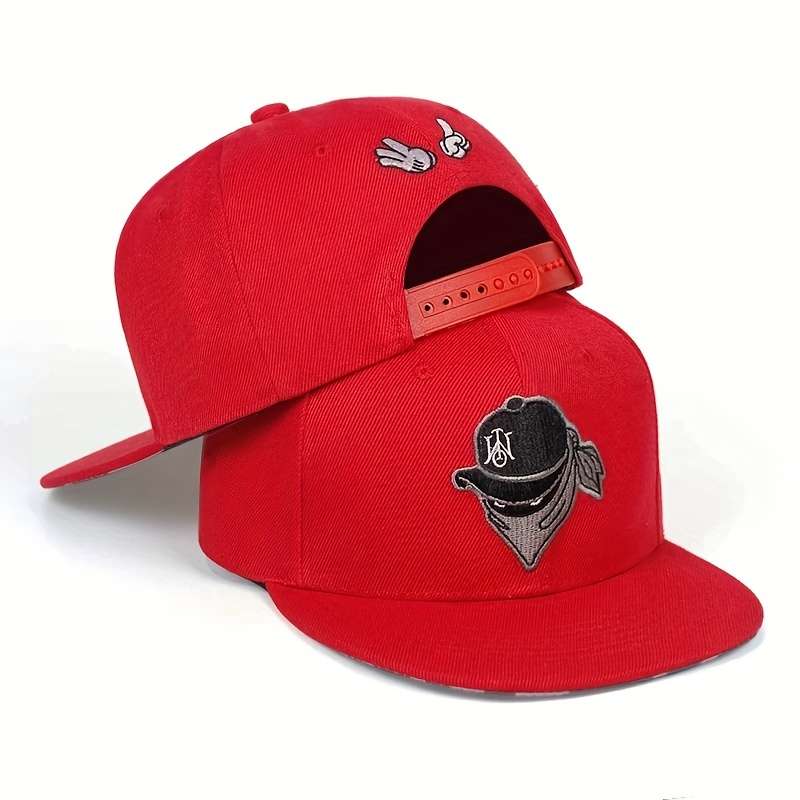 1pc Anime Embroidery Unisex Baseball Cap Hip Hop Trendy Snapback Hats Lightweight Adjustable Sun Ha