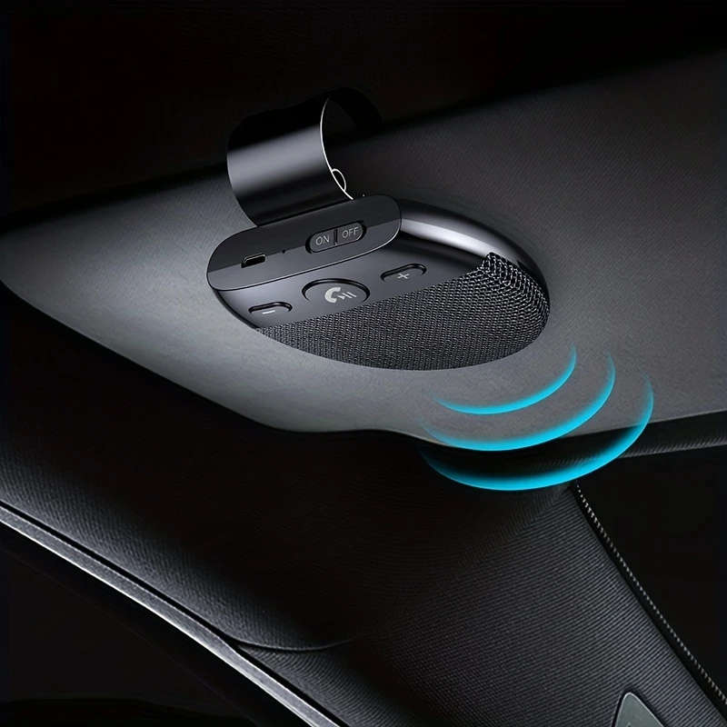 1Pc Wireless Vehicle Car V5.0 Speakers Handsfree Car Kit Hands Free Speakerphone Hands Free Sun Viso