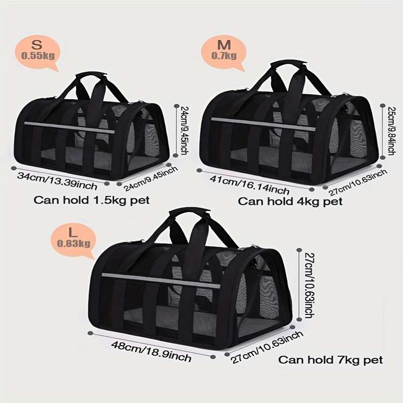 1pc Bluesize S 34.01*24.0*24.0cm Pet Bag