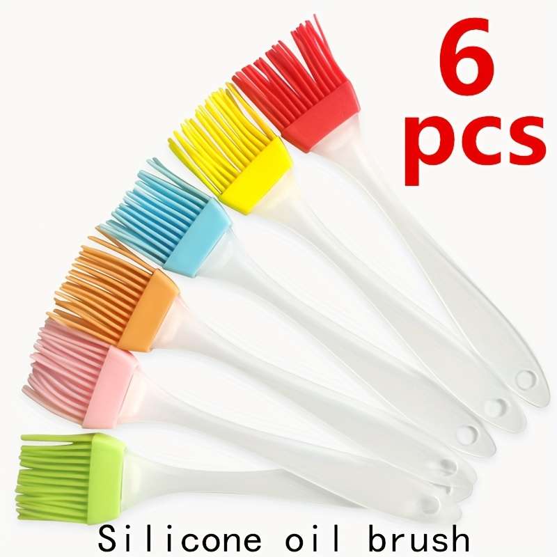 6pcs Silicone Oil Brushes For Household Baking And Barbecue Bread Pancake Silicone Brush Home