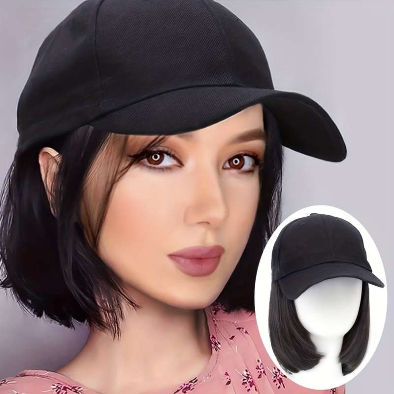 1Pc Black 20.32cm Fashion Design Wig
