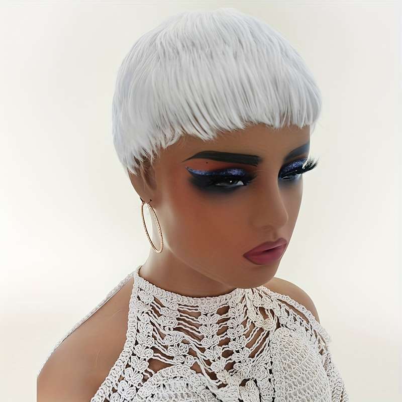 1Pc Black 10.16cm Fashion Design Wig