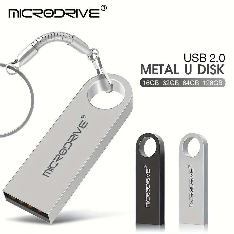 1pc High-Speed USB 2.0 Flash Drive 16GB Storage Options Portable USB Memory Stick with Key Ring