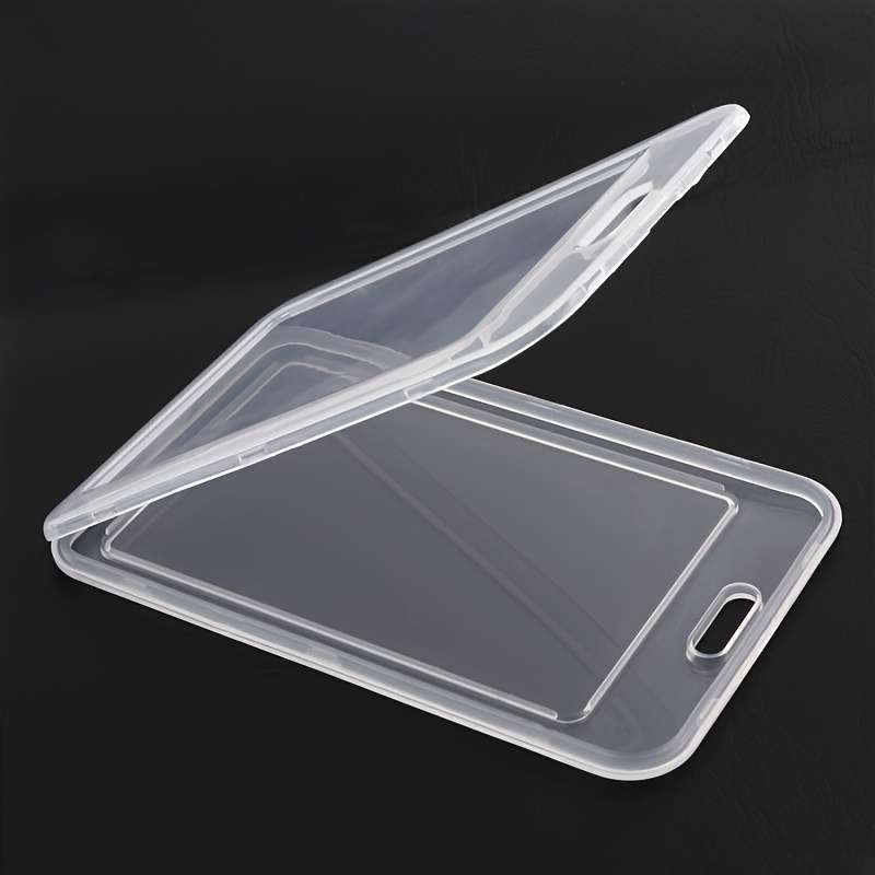 1pc Various Transparent Color Card Set Lanyard Hanging Clip Card Holder Student Teacher Certificat