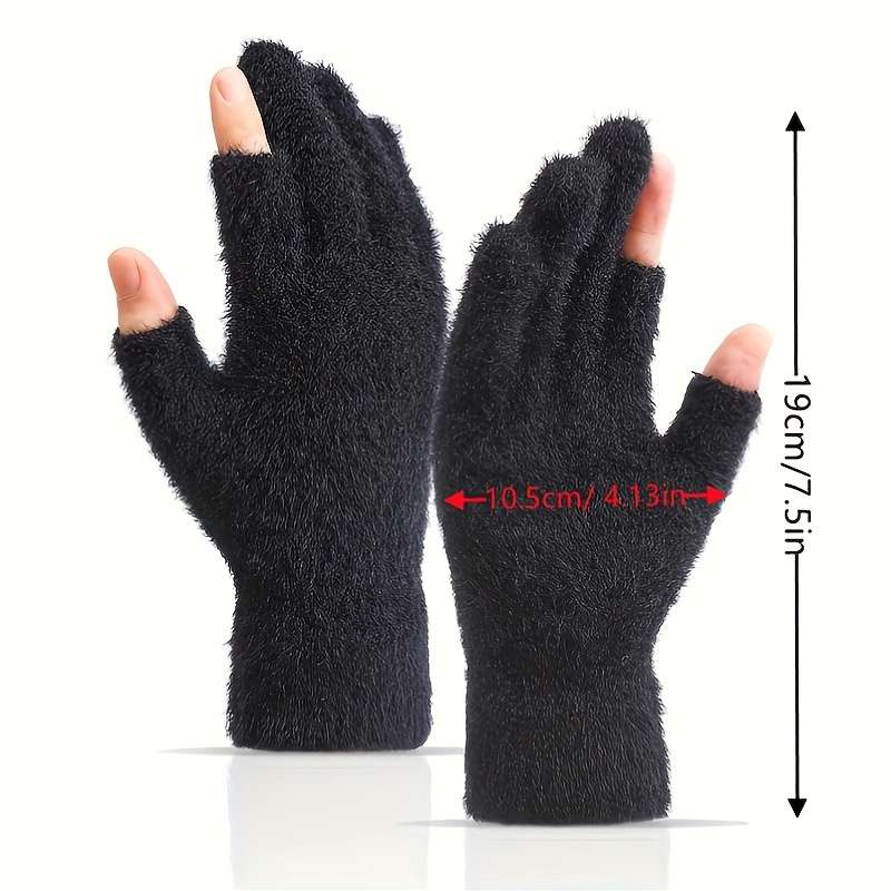 1 Pair Watermelon Red Warm Gloves