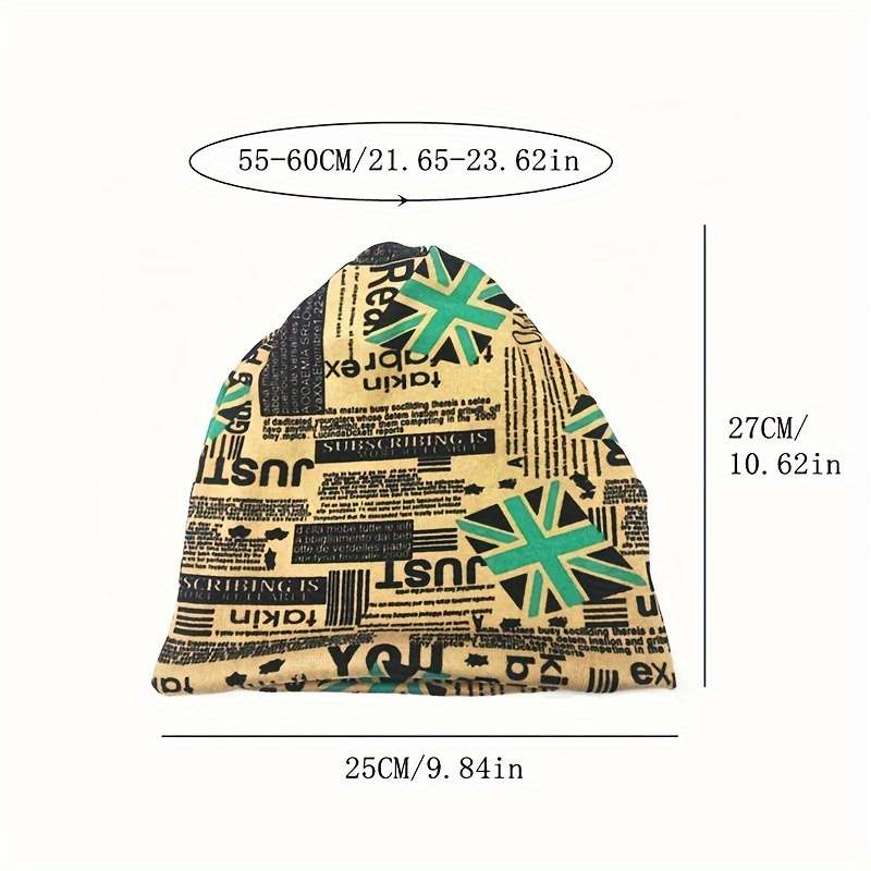 1pc Autumn and Winter Brimless Beanie Hat for Men and Women Casual and Warm Double Layered Hoodie