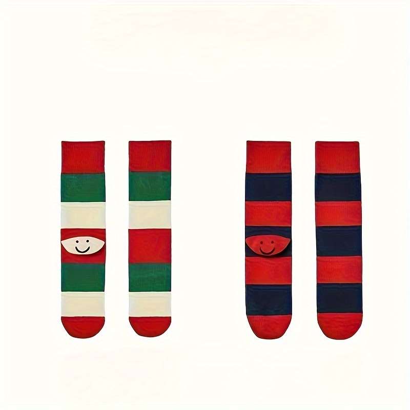 2Pcs Mixed Color One Size High Elastic Socks