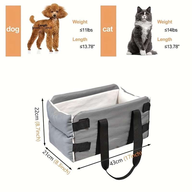1pc Dark Gray Pet Bag