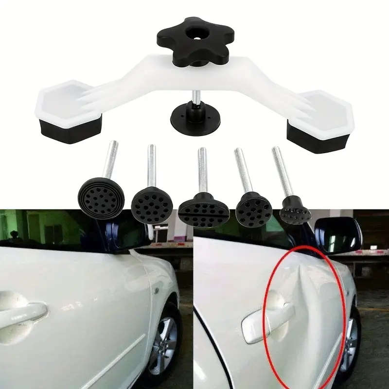 1pc Car Dent Repair Tool Kit with Glue Tabs Bridge Shape Hand Puller ABS Material