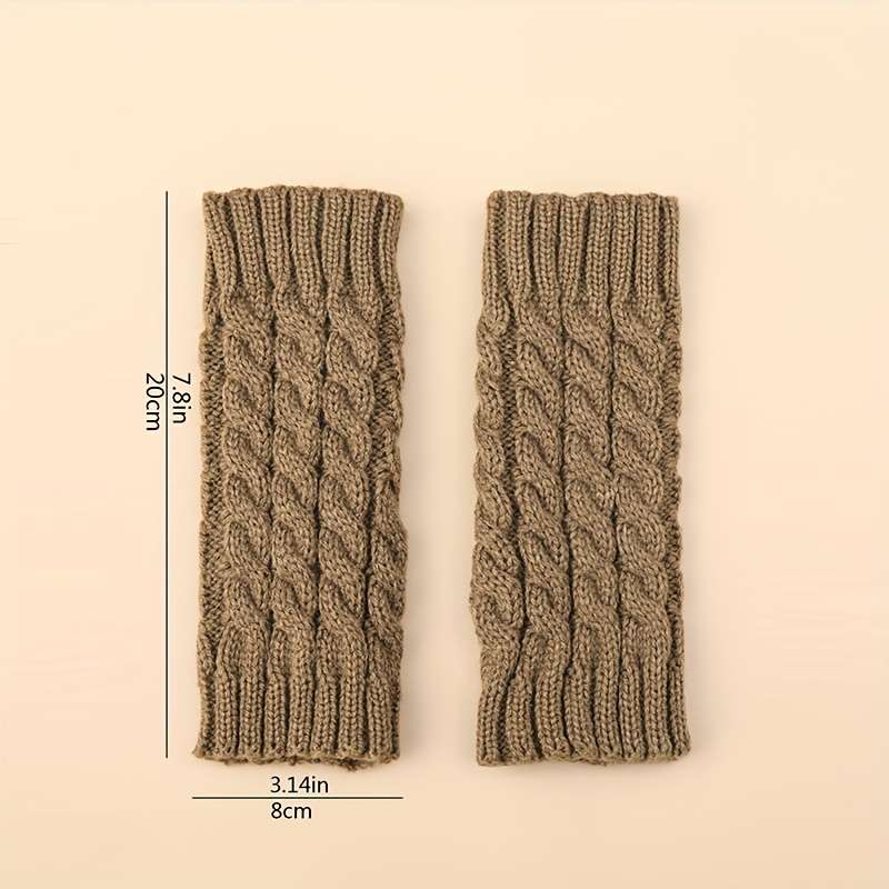 1 Pair Light Gray Stretchy Half Finger Gloves
