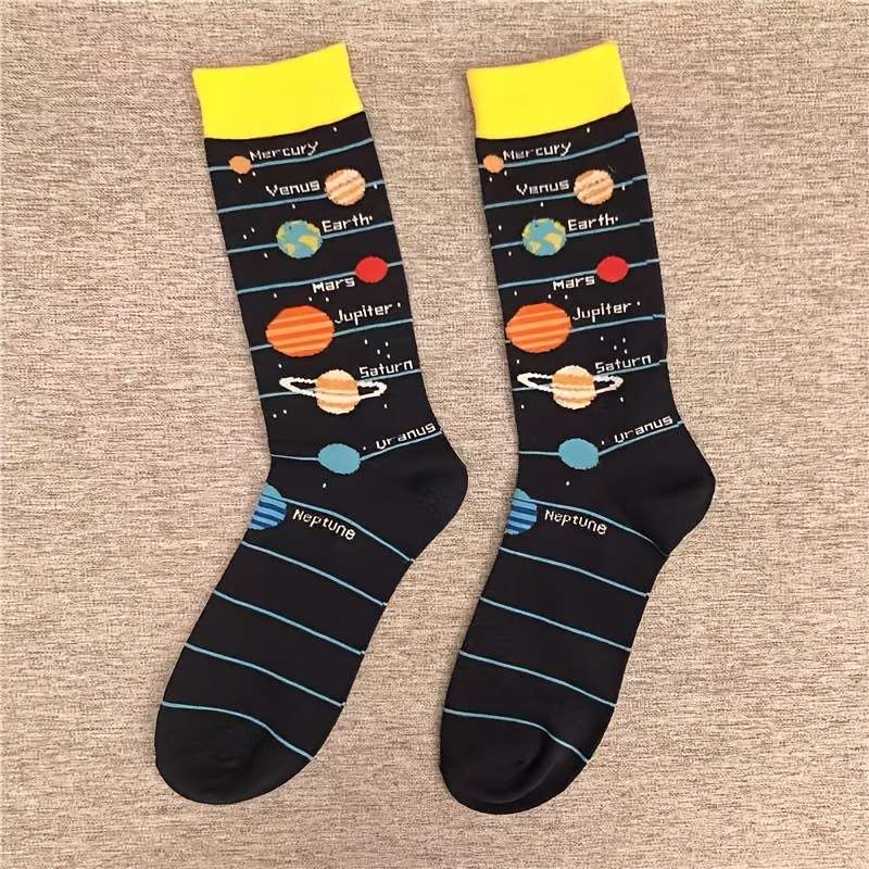1 Pair Mixed Color One Size Socks