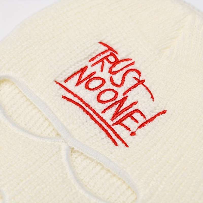 1pc Cool Embroidered Knitted Hat Men's Women's Youth Casual Ski Hat