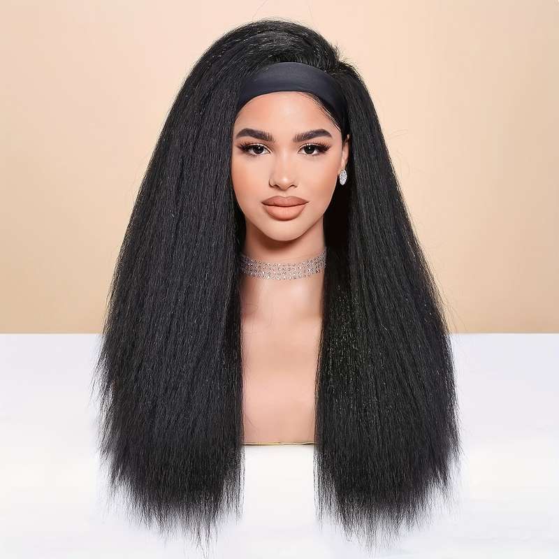 1Pc Burgundy 55.88cm Fashion Design Wig