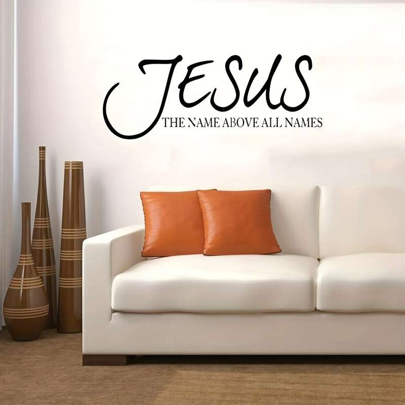 1pc Black Jesus Christian Themed Stickers